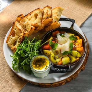 heirloom tomato crostini