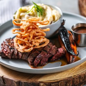 the Pitmaster’s hangar steak